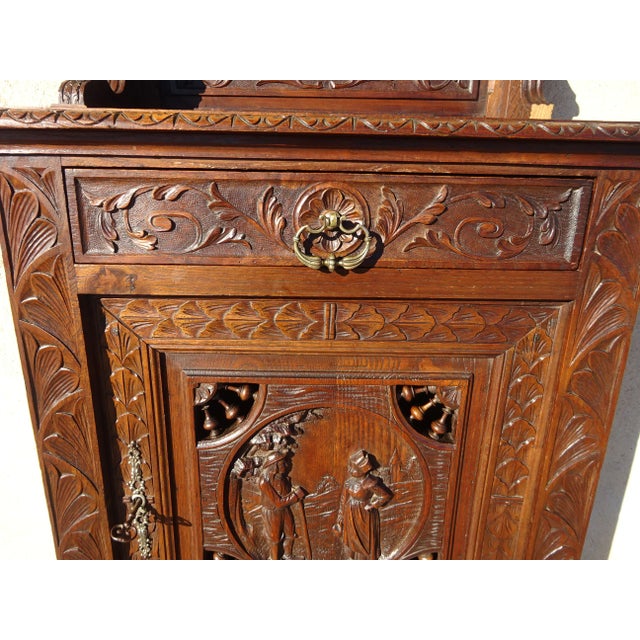 Wood Vintage Dresser Cabinet from Bedel & Cie For Sale - Image 7 of 18