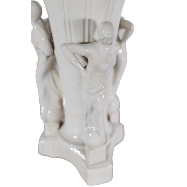 Vintage Art Deco Ceramic Flapper Girl Flower Vase Made in Japan C 1920/ ...