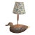 Mid-Century Hand Carved and Polychrome Painted Wooden Duck Decoy Lamp For Sale