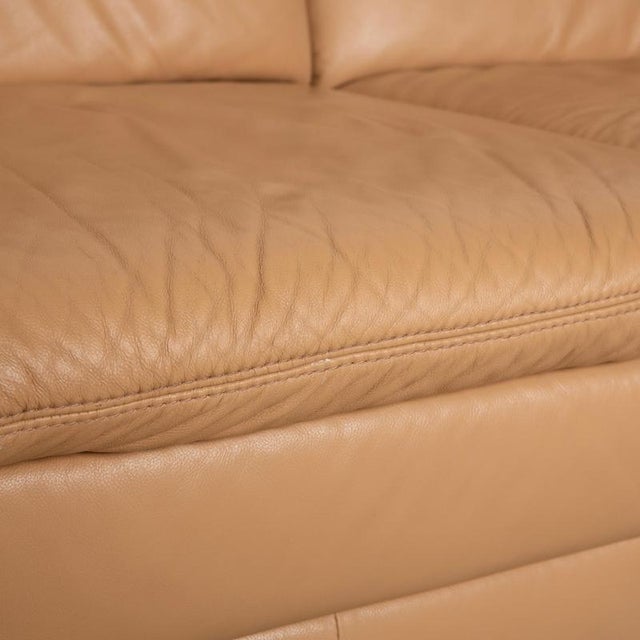 4-Seater Sofa in Brown-Beige Leather from Himolla For Sale - Image 4 of 13