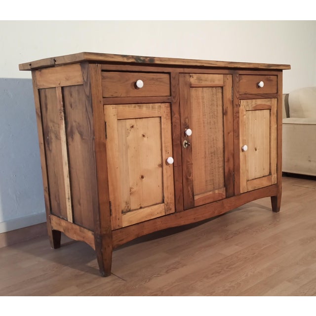 Vintage Italian Pine Sideboard, 1930s For Sale - Image 15 of 18