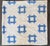 Early 20th C Hand-Quilted Blue and White Churn Dash Quilt For Sale - Image 4 of 9