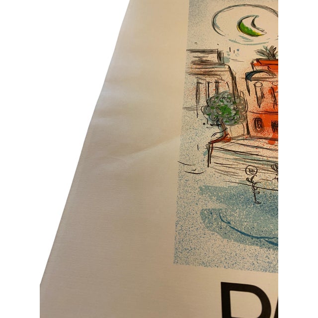 1960s Marc Chagall Original Lithographic Poster "Paris Opera Ceiling" Modern Surreal Art For Sale - Image 10 of 13