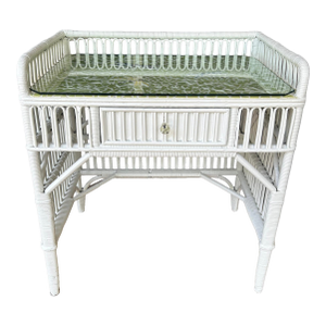 Mid 20th Century Wicker Rattan Desk