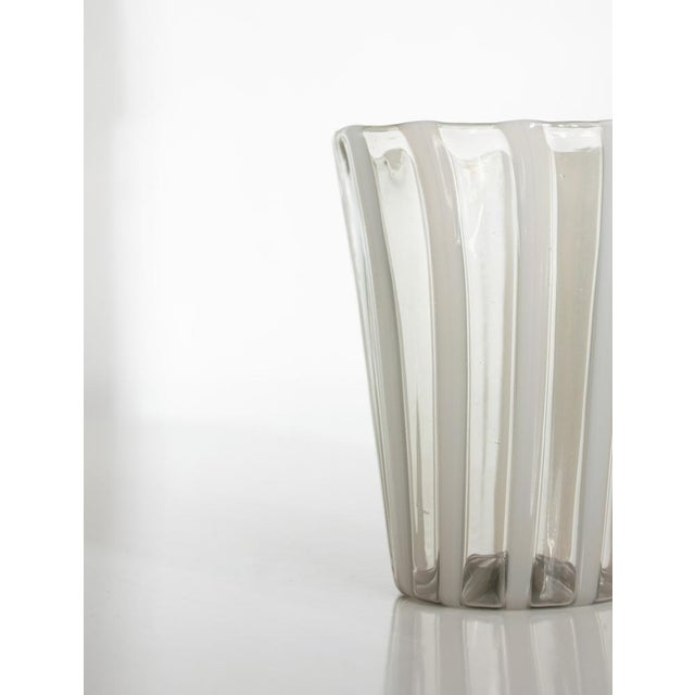 Gray Italian Murano Glasses by Mariana Iskra for Ribes the Art of Glass, Set of 2 For Sale - Image 8 of 9