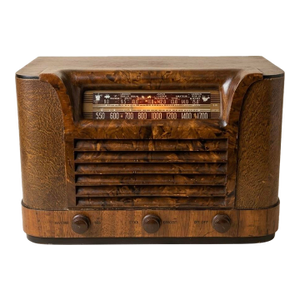 Antique 1942 Philco Wooden Tube Radio Model 42-323
