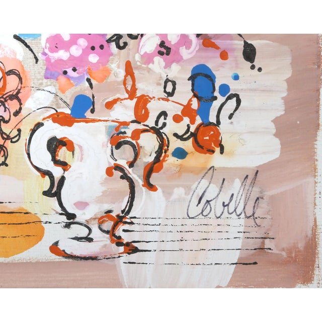 Vase with Flowers (Blue and Orange) Charles Cobelle French (1902–1994) Date: circa 1960 Acrylic on Canvas, signed l.r....