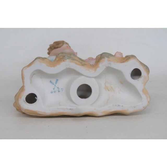 Bisque Porcelain Figurine of Two Children 18th Century Neoclassical Style 5023b For Sale - Image 9 of 16