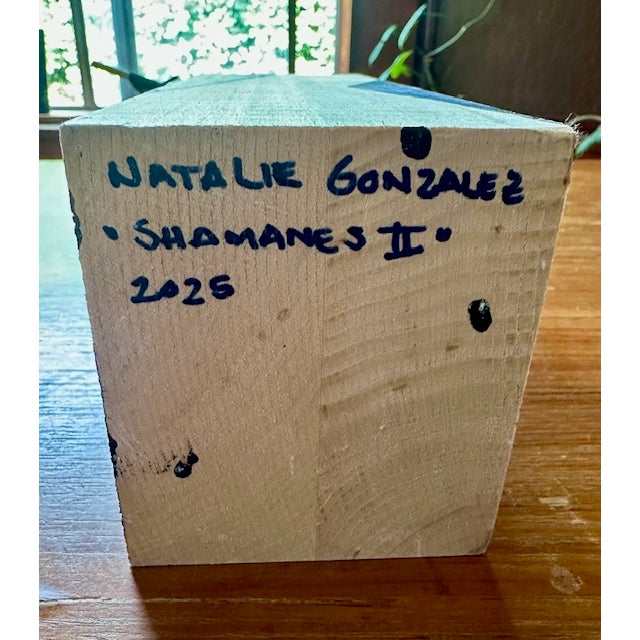 2020s Huichol-Inspired Ojo De Dios Sculpture by Natalie Gonzalez For Sale - Image 5 of 5