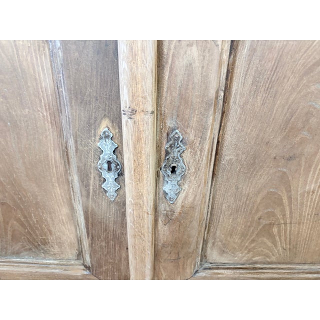 Antique French Rustic Wood Sideboard with Drawers For Sale - Image 4 of 14
