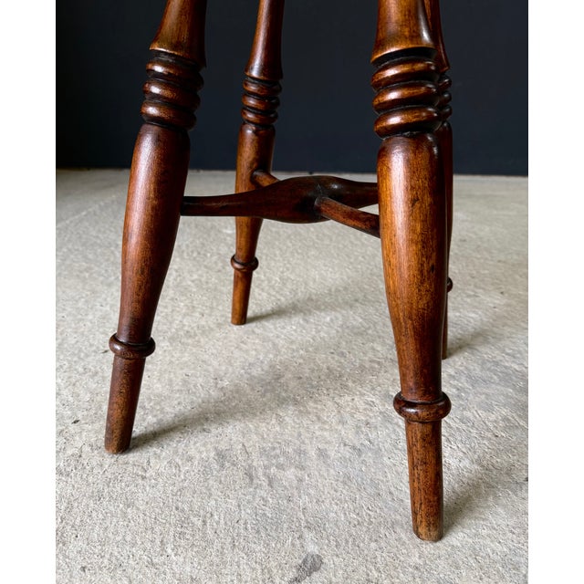 French Provincial Turned Stool, 1940s For Sale - Image 16 of 17