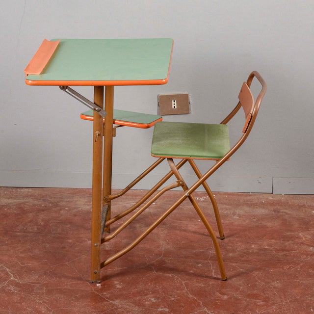 Vintage Folding School Desk For Sale - Image 10 of 18