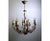 Lovely gilded metal chandelier with six branches; its swirling foliage and plant details give this chandelier an elegant...