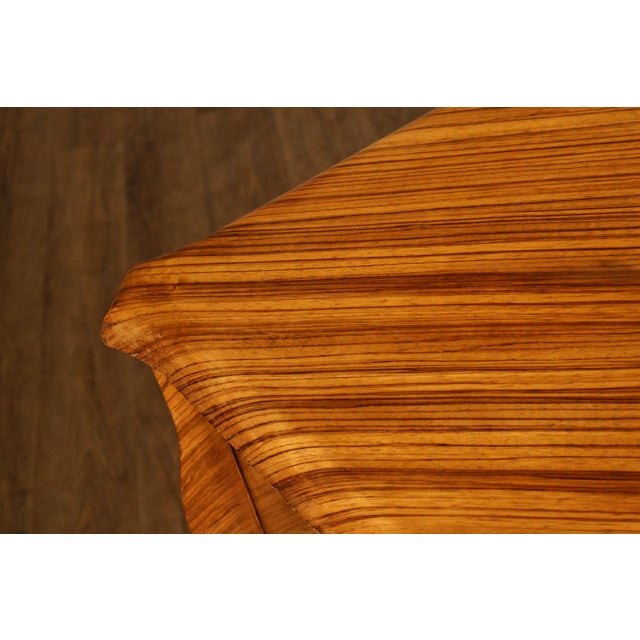 William Switzer Louis XV Zebrawood Bureau Plat Writing Desk For Sale In Philadelphia - Image 6 of 18