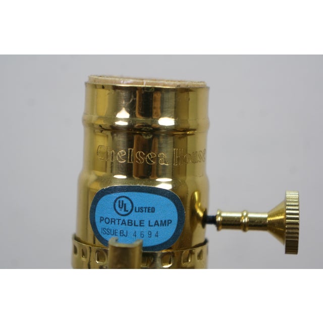 Late 20th Century Chelsea House Neoclassical Black Tole Painted Trophy Urn Table Lamps 32" - a Pair For Sale - Image 6 of 16