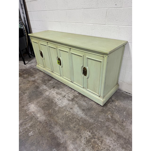 Mid-Century Modern Boho Green Drexel Server For Sale - Image 3 of 12