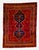 1960s 1960s Handmade Red Persian Shiraz Wool Rug For Sale - Image 5 of 15