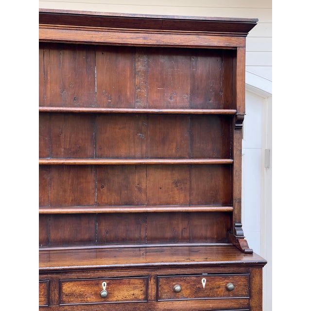 Antique English Oak Welsh Dresser For Sale In New York - Image 6 of 18