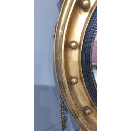 Vintage English Victorian Gilt Mirror For Sale - Image 6 of 9