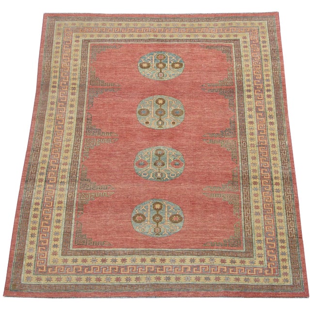 Samarkand Design Area Rug- 6′8″ × 8′9″ For Sale