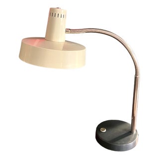 Mid-Century German Desk Lamp with Gooseneck and Witch Hat from Hillebrand Lighting, 1950s For Sale
