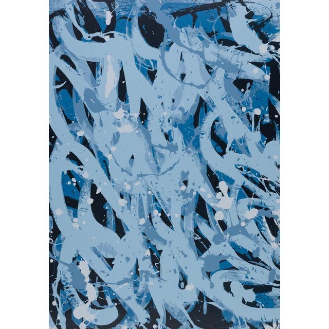 JONONE (John Andrew PERELLO, known as) (1963) Horizons Blue Original color silkscreen print published in 2025 Signed in...