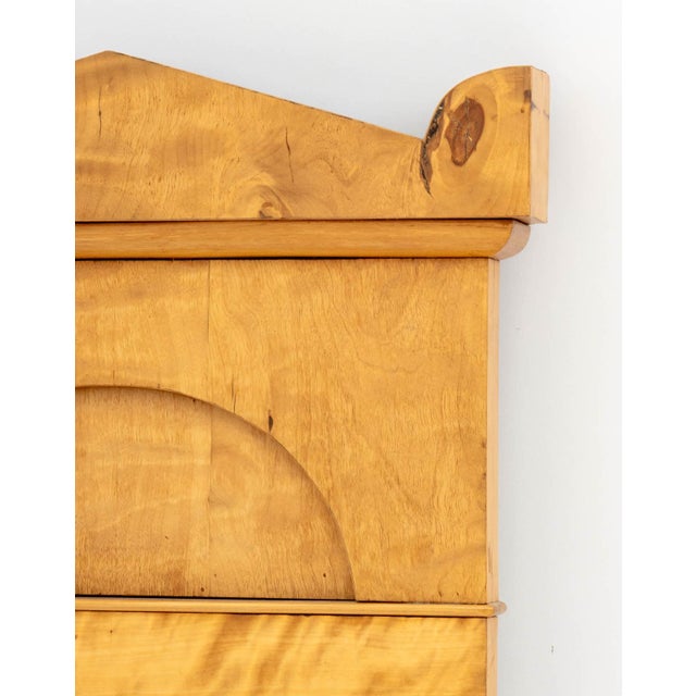 Biedermeier Style Maple Wall Mirror For Sale In New York - Image 6 of 7
