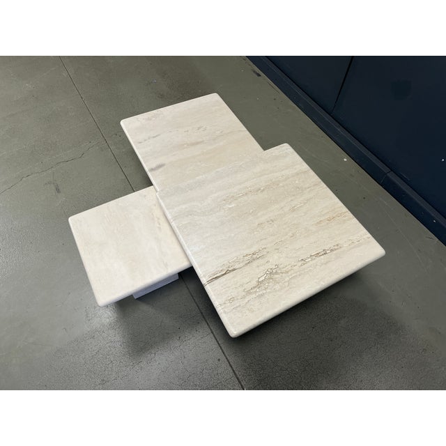Vintage Travertine Nesting Tables, 1970s, Set of 3 For Sale - Image 9 of 10
