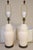 1960s XL Matched Pair Relief Cream Crackle Glazed Porcelain Ceramic Lamps Majolica Italy - a Pair For Sale - Image 11 of 11