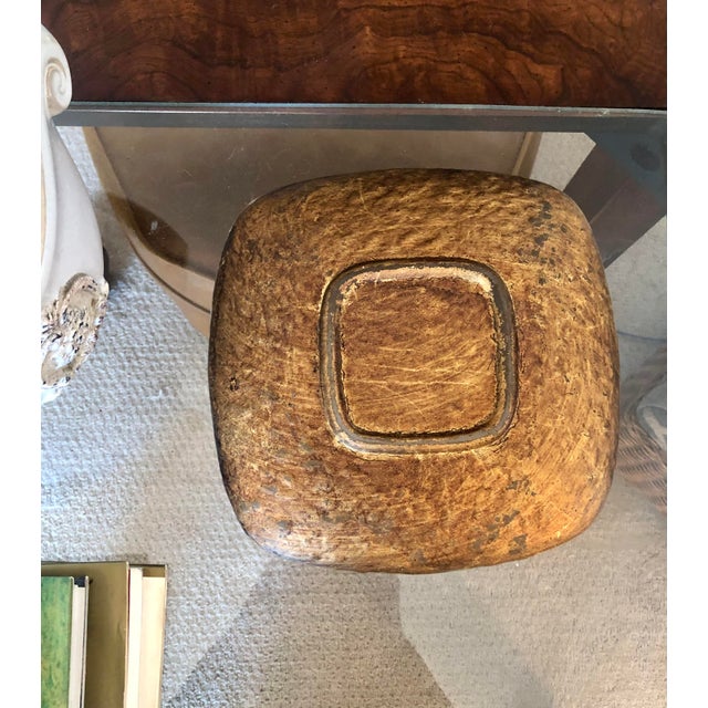 Turkish Umber / Gold Decorative Plate Encased in Pewter For Sale - Image 13 of 13