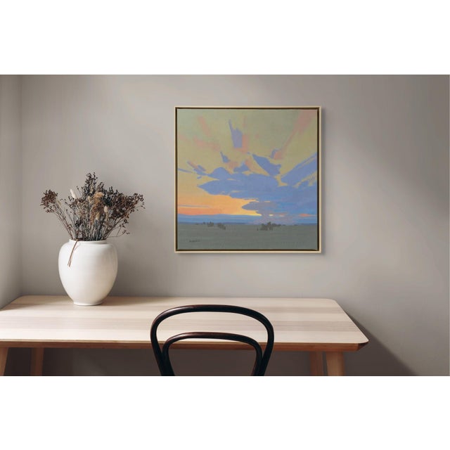 Early 21st Century Across Hope by Michael Magrin | Oil on linen Landscape with sunset and clouds. For Sale - Image 5 of 5