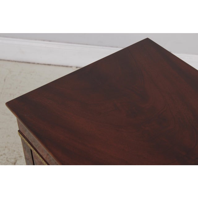 Wood Pair of Kindel Masterworks Winterthur Empire Mahogany Nightstands For Sale - Image 7 of 18