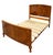 Art Deco Figured Walnut double bed dating to Circa 1930. The headboard and footboard are a gorgeous conker colour with...