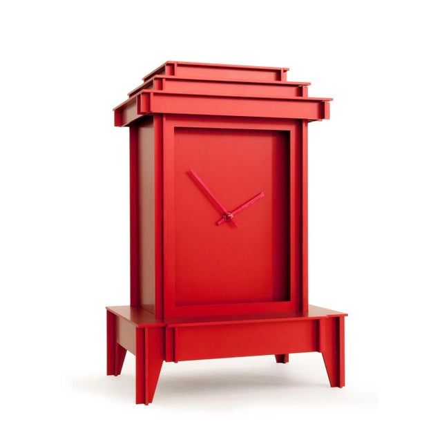 Contemporary Anodized One More Time Clock by Kiki Van Eijk & Joost Van Bleiswijk For Sale - Image 3 of 5