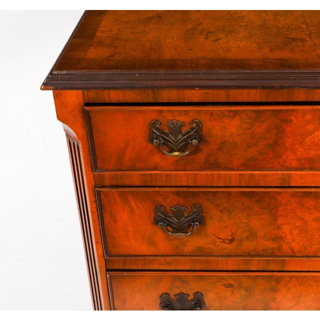 Mid-Century Burr Walnut Bedside Chests, Set of 2 For Sale - Image 4 of 18