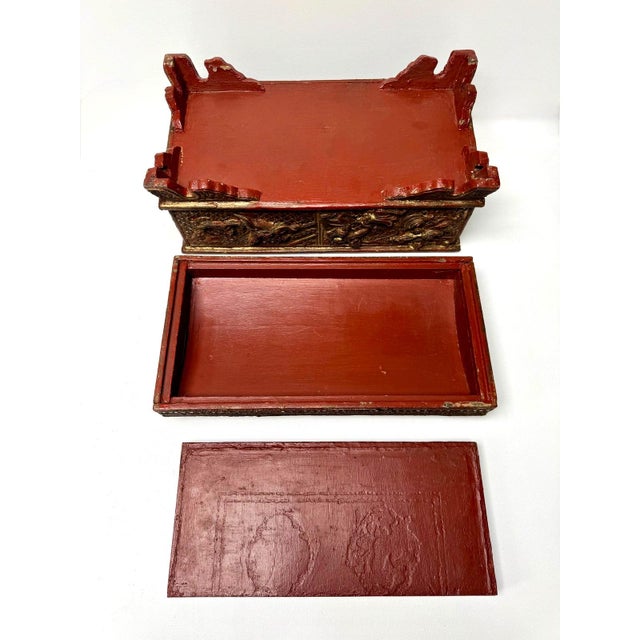 Late 19th Century Burmese Kammavaca Manuscript Chest - 14.5 In For Sale - Image 16 of 17