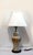 Chinese Vintage Mid 20th Century Marbelized Glass Table Lamp and Shade For Sale - Image 3 of 13