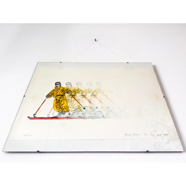 Glass Leentje Linders, Winter, 1989, Relief Print For Sale - Image 7 of 11