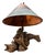 Handcrafted Copper and Sonoran Desert Velvet Mesquite Wood Table Lamp - Organic Modern For Sale - Image 10 of 18