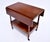 Solid Cherry two tier drop leaf tea trolly / bar cart with two dovetail drawers on casters by John Stewart. A very sweet,...