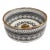 Ghlali' 14k Gold Ceramic Bathroom Countertop Round Sink, Handmade For Sale