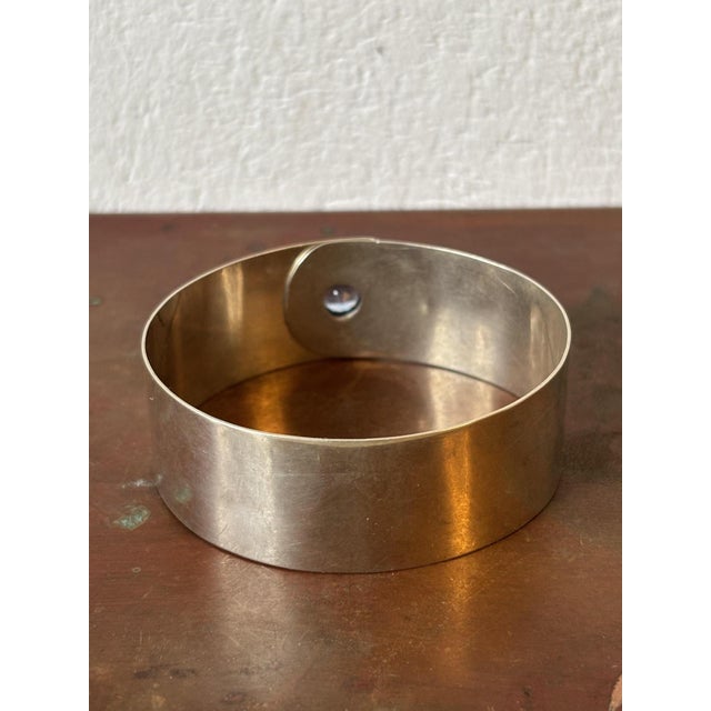 Silver Art Deco 935 Silver Bangle with Laurin Hallmark by Eugen Dettinger Pforzheim, Germany, 1930s For Sale - Image 8 of 12