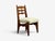1950s Guillerme & Chambron, Dining Chair, Oak, Green Fabric, France, 1950s For Sale - Image 5 of 9