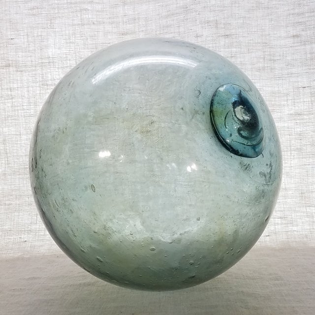 Large Aqua Glass Fishing Float Chairish