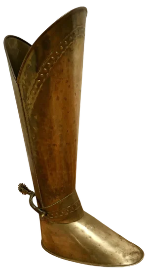 Stick Stand in the Form of Brass Boot, 1930s