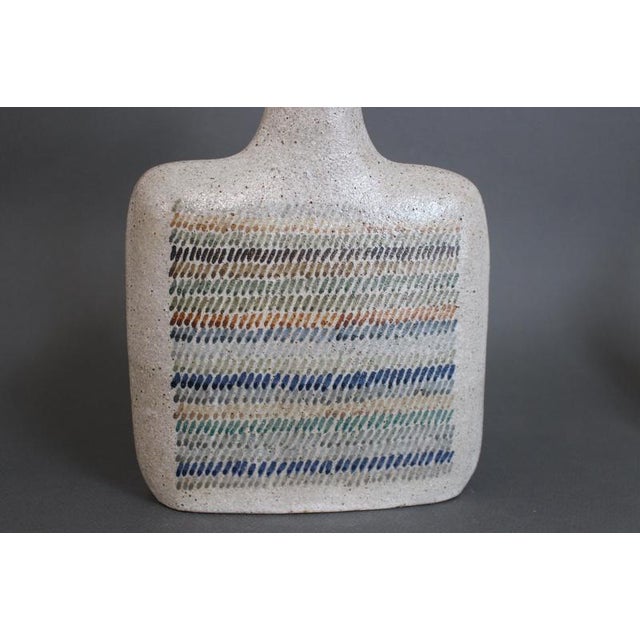 Ceramic Vintage Italian Ceramic Decorative Bottle by Bruno Gambone, 1990s For Sale - Image 7 of 18