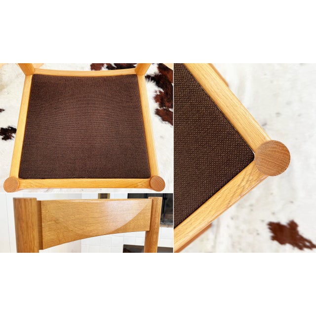 Beige 1963 Robert and Trix Haussmann Oak Dining Chairs - Set of 6 For Sale - Image 8 of 10