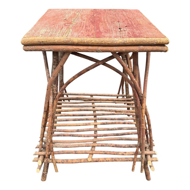 Adirondack Style Twig Table For Sale