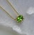 Natural Sapphire Diamond Halo Pendant With Chain 18" 14k YG 3.14 TCW Certified For Sale - Image 4 of 13