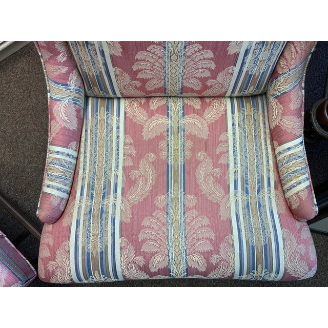 20th Century Chippendale Style Upholstered Chairs, Pair For Sale - Image 10 of 12